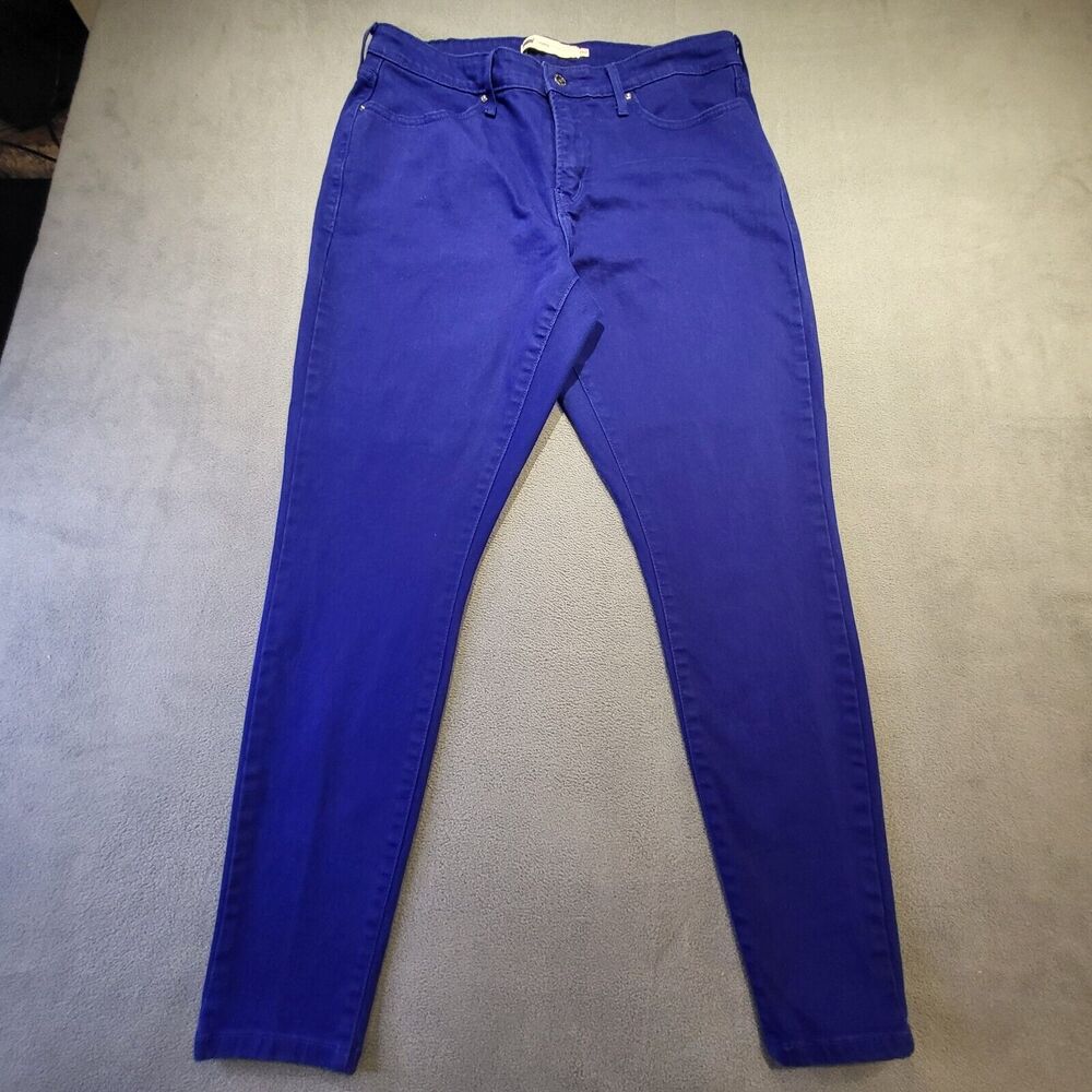 Levis Jeans Girls‎ 18 Skinny Leg Denim Jean Jeggings Royal Blue Stretch